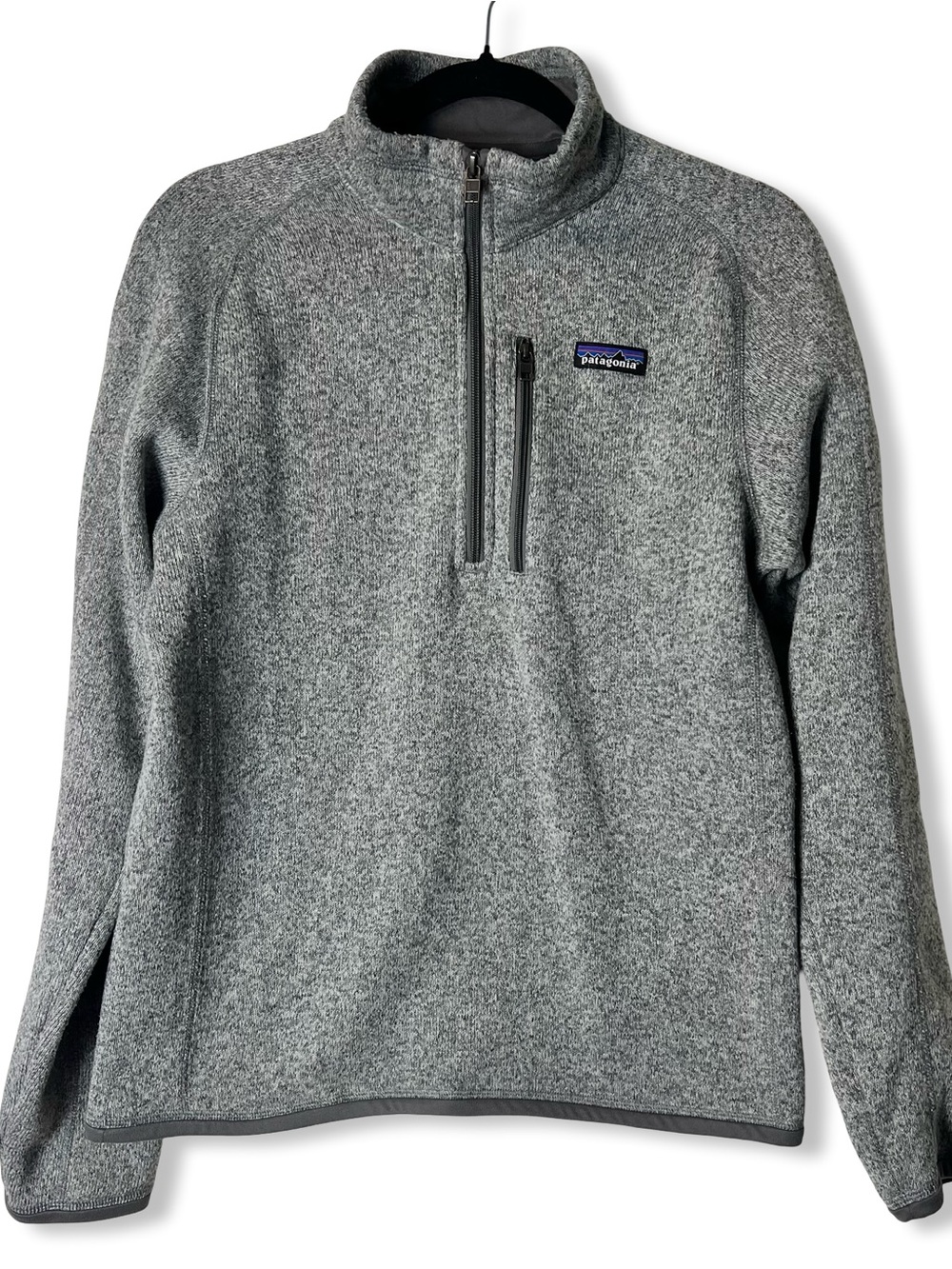 Patagonia Better Sweater 1/4 Zip Fleece Pullover Gray Mens Sz S